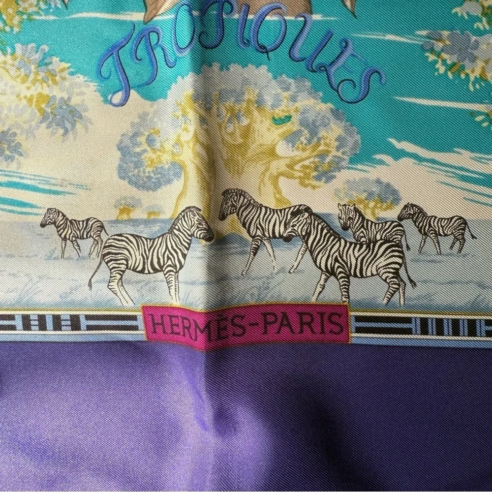 Hermes Tropiques 100% Silk Scarf